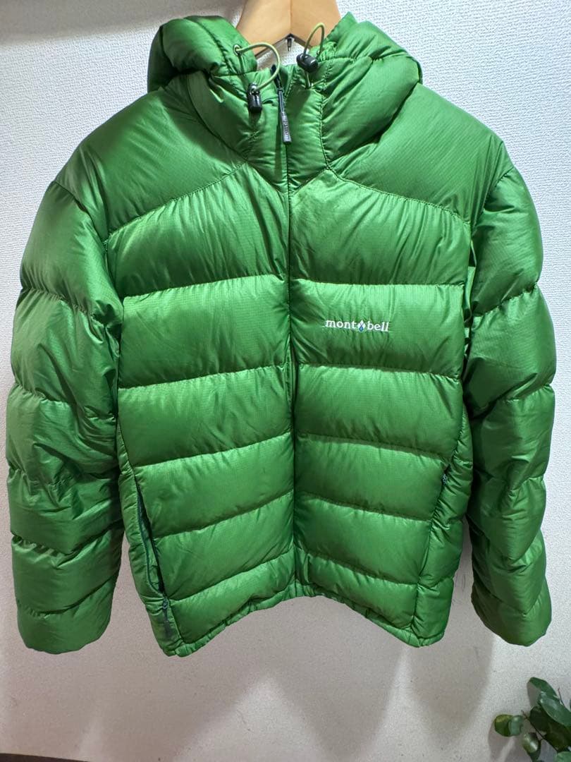 廃盤品 mont-bell グリーン ライトアルパインダウンパーカ M