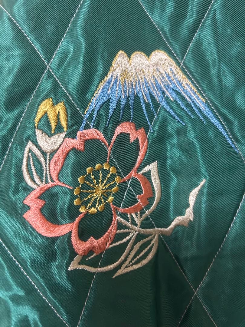 新品未使用　テーラー東洋　別珍　スカジャン　ブラックイーグル×ジャパンマップ