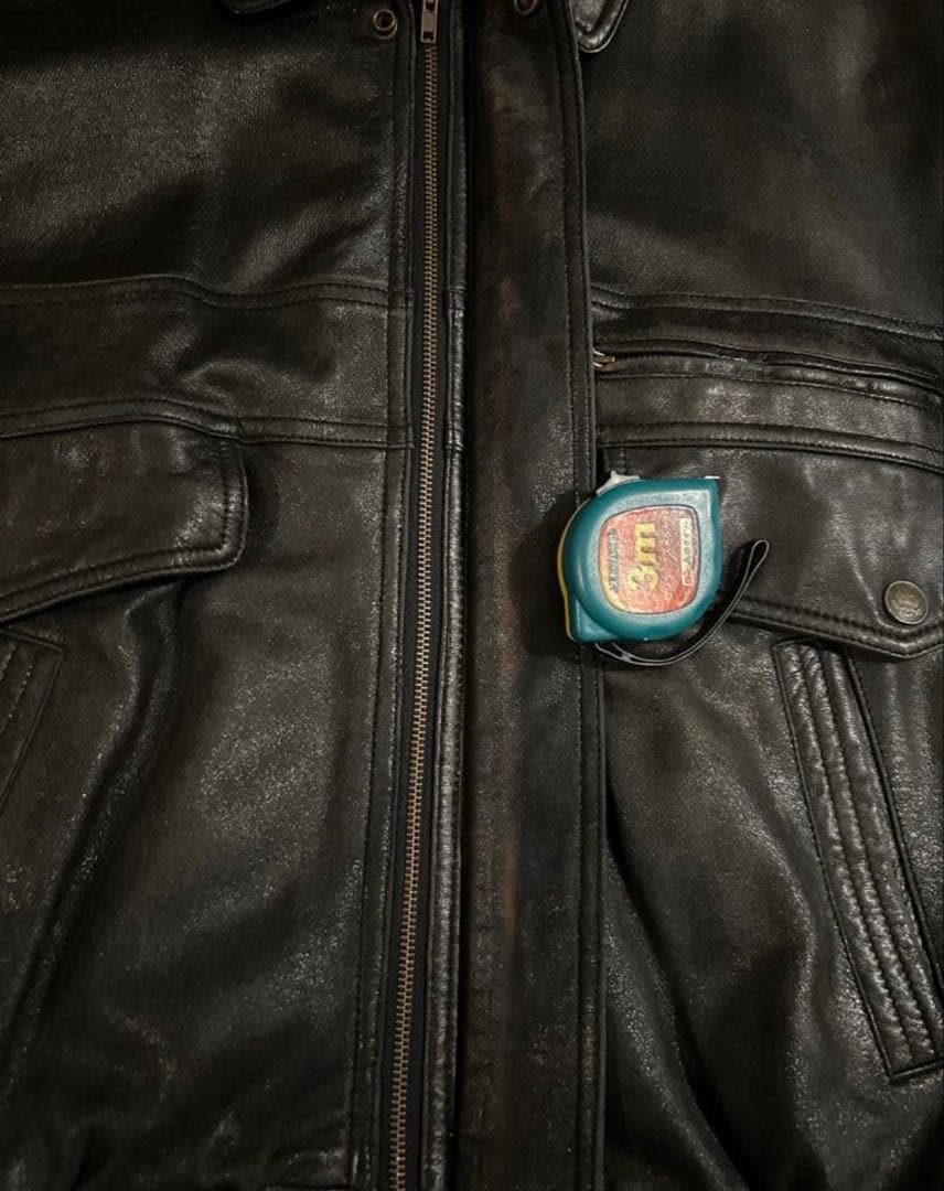【美品】A-2タイプ レザージャケット アメカジ ラムレザー 軽量 ストリート