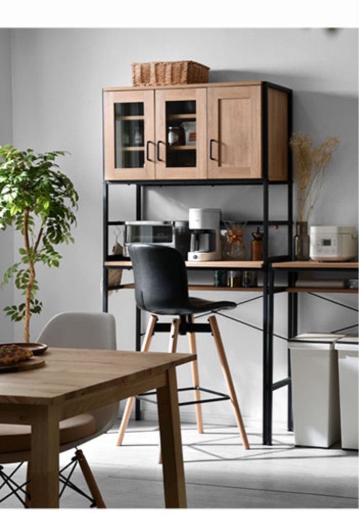 【美品】キッチンラック_食器棚_ゴミ箱下収納