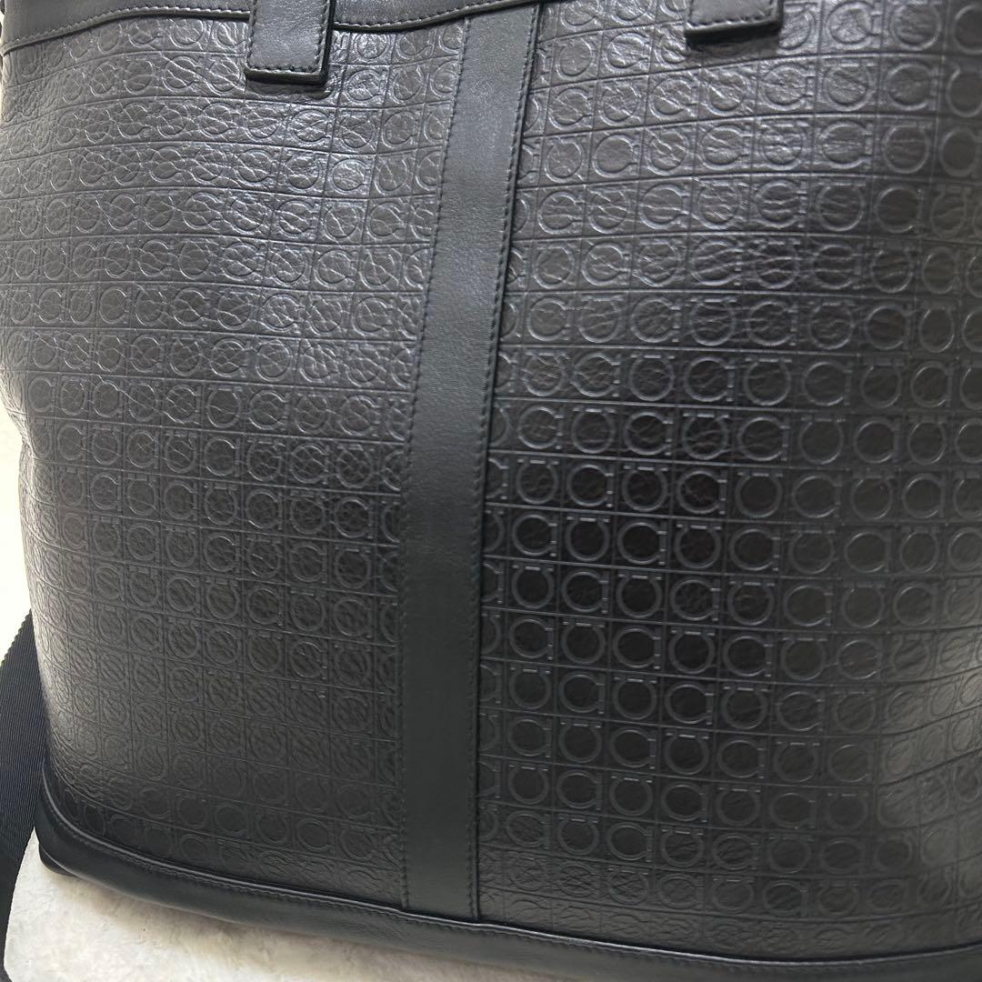 【美品】サルバトーレフェラガモ 2way トートバッグ ビジネスバッグ レザー