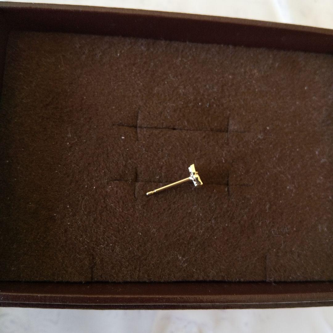 アガット 花モチーフ ピアス 片耳