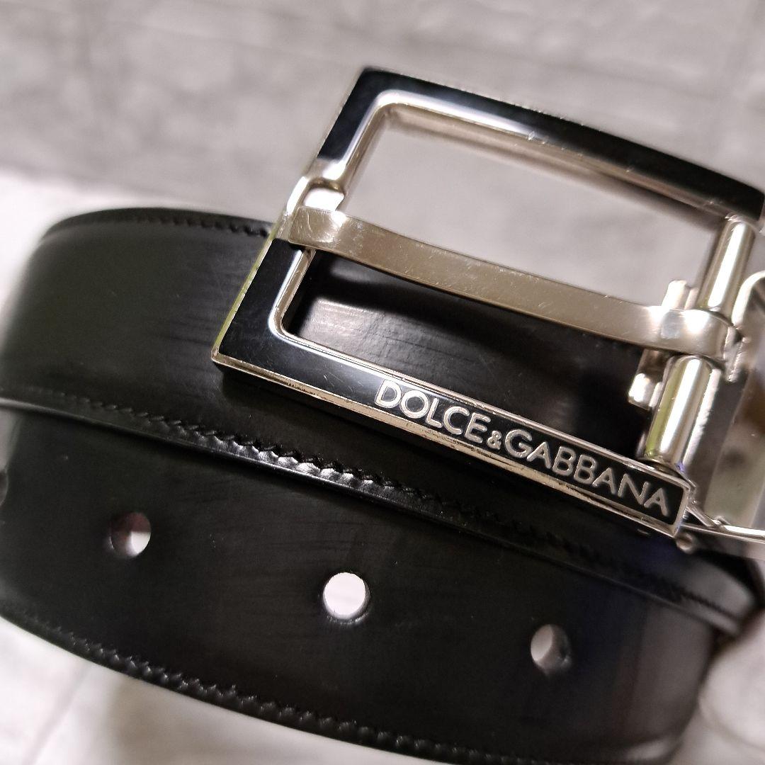 ✨️美品✨️ DOLCE&GABBANA D&G ベルト レザー ブラック