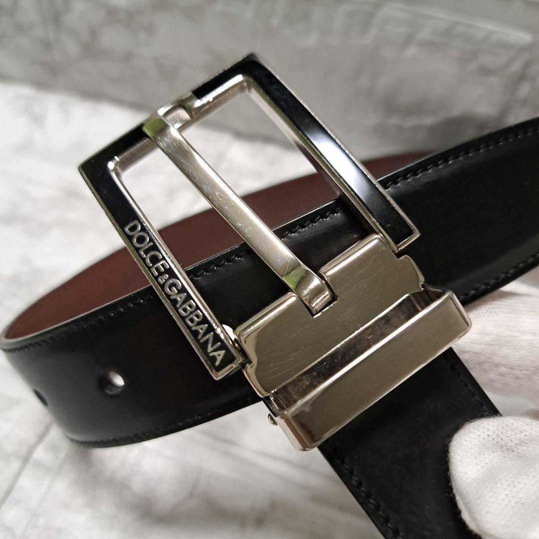 ✨️美品✨️ DOLCE&GABBANA D&G ベルト レザー ブラック