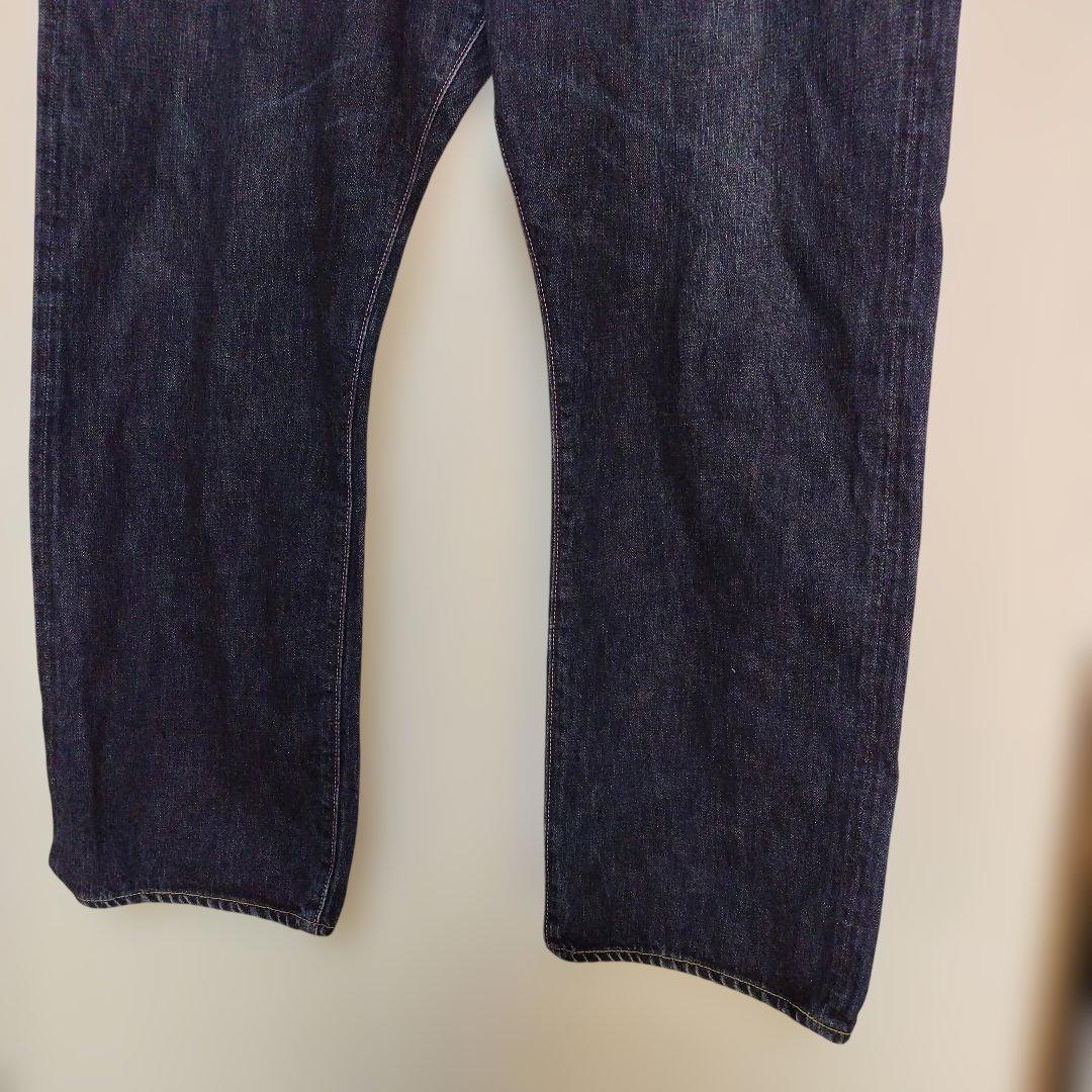 No.7　桃太郎ジーンズ　W42　ダークブルー ストレートデニム 　※裾上げ済み