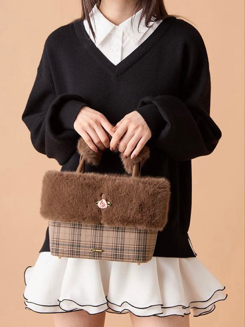 LILYBROWN シャツドッキングフリルミニワンピース