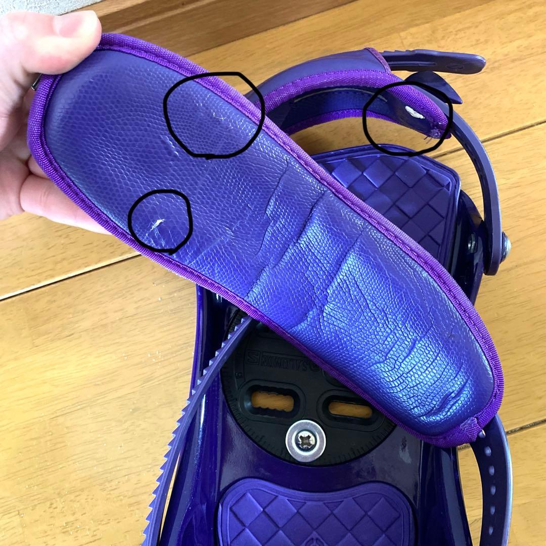 お値下げ‼️ SALOMON SP1 スノーボード ビンディング 紫 S/Mサイズ
