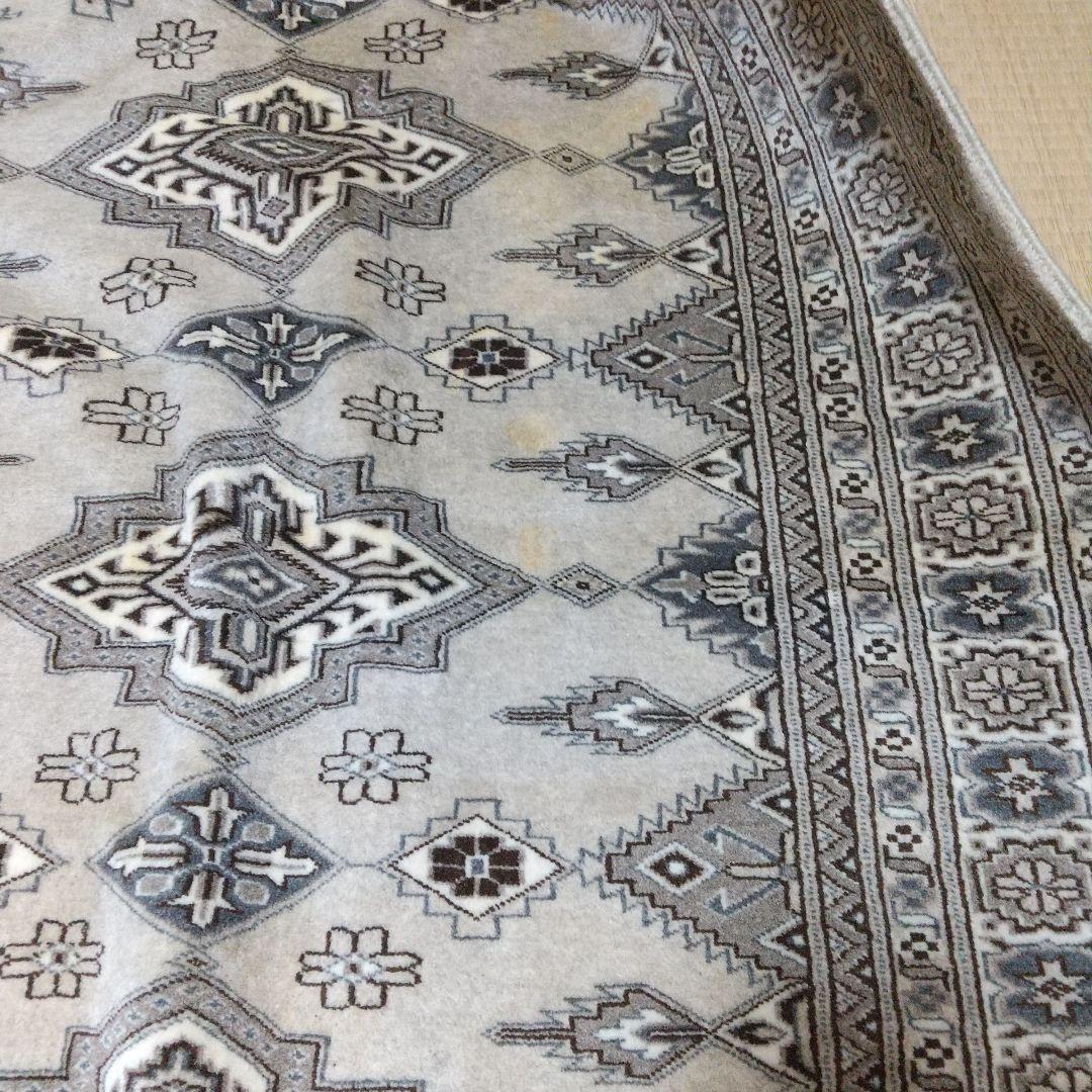 パキスタン絨毯 幾何学模様 ラグ