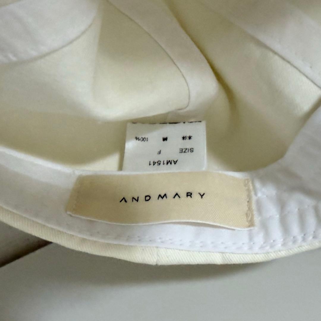 帽子 andmary ivory andmary Mary logo cap