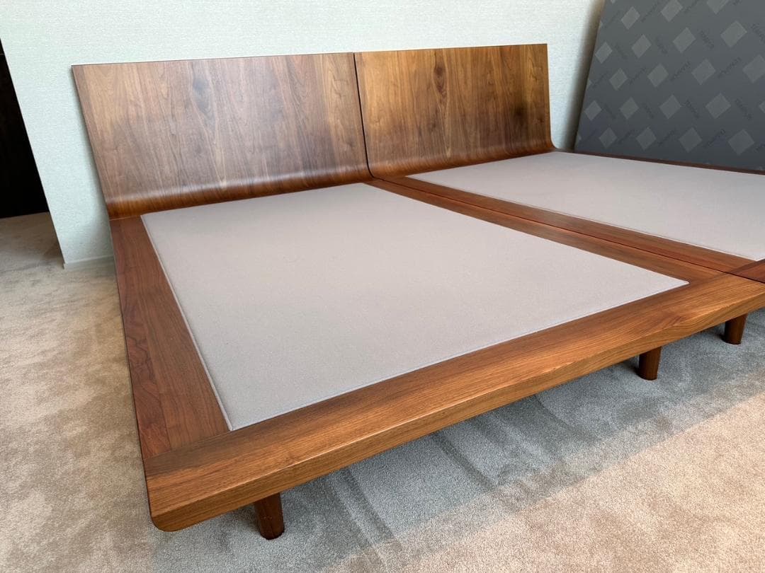 【定価40万！】日本ベッド プレーリー ウォールナットセミダブルベッドフレーム