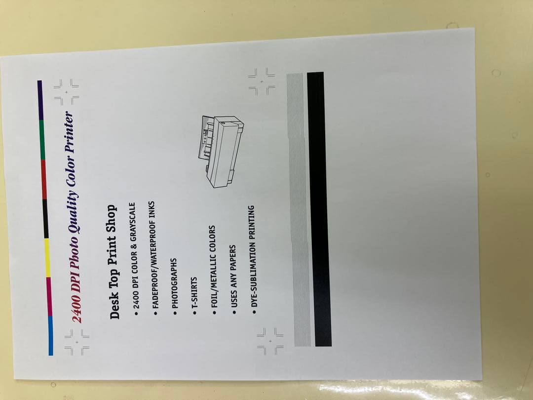 【動作確認】ALPS MD-5500 昇華プリンター&インク多數