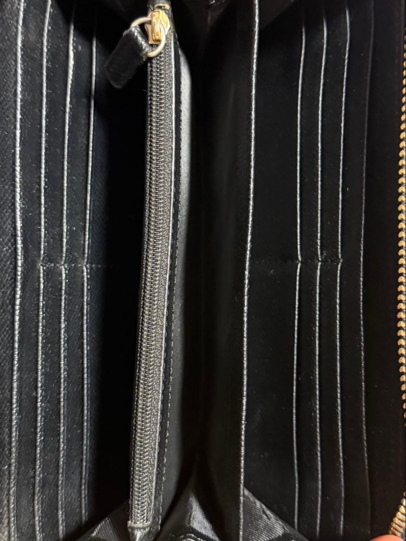 Coach ブラック レザー 長財布