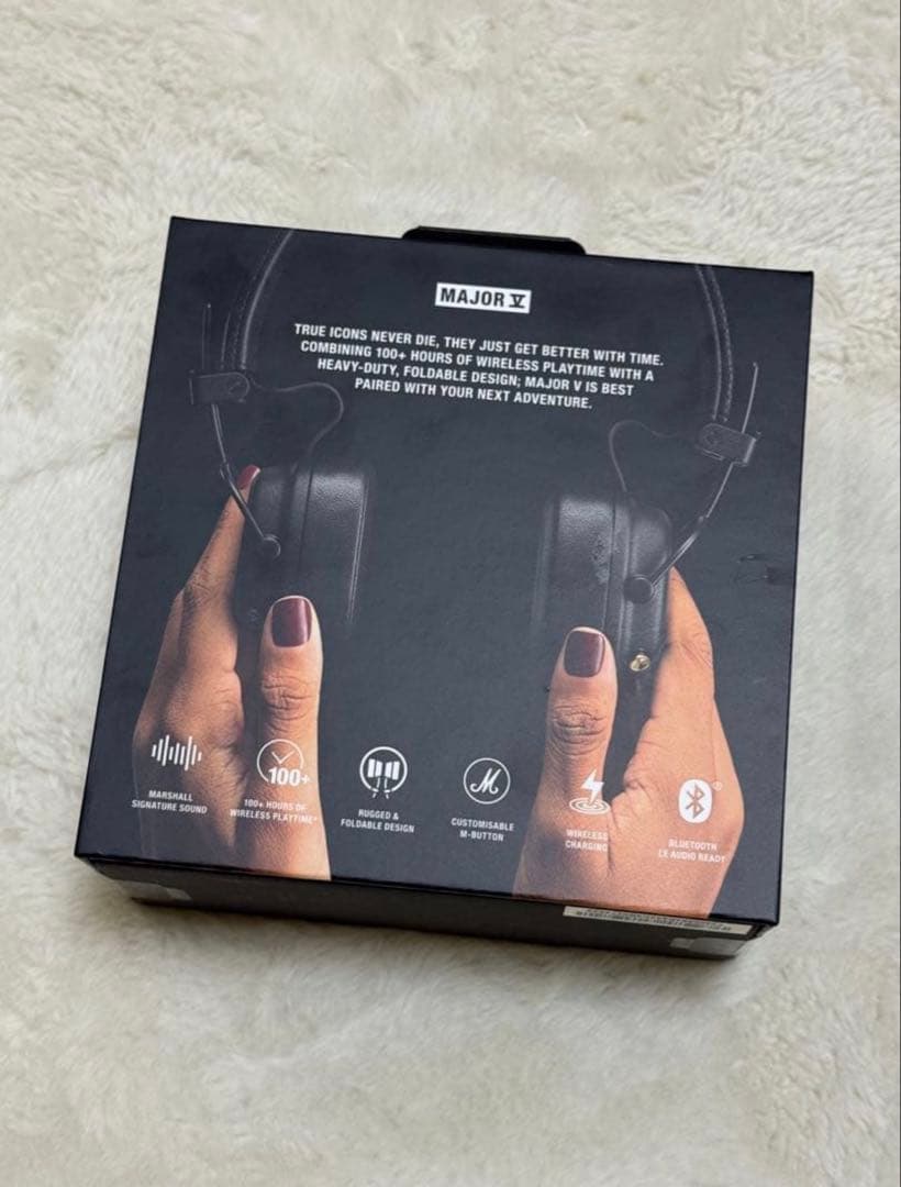 【新品未開封】Marshall Major V ワイヤレスヘッドフォン ブラック