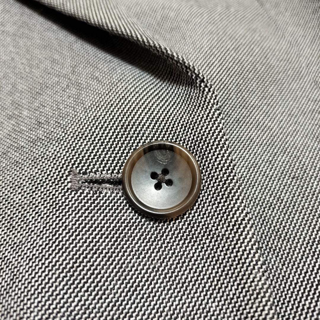 【美品】オリヒカライム ダブルジャケット ストレッチスーツ グレー