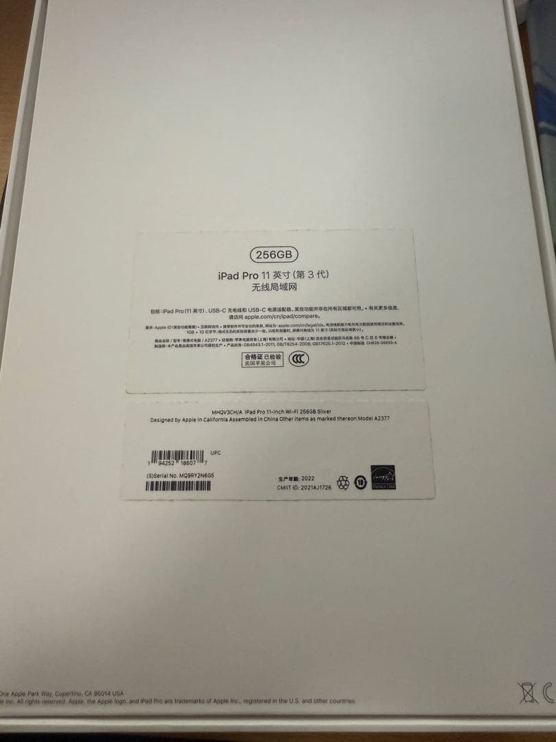 Ipad pro 11 （第3世代) 256gb