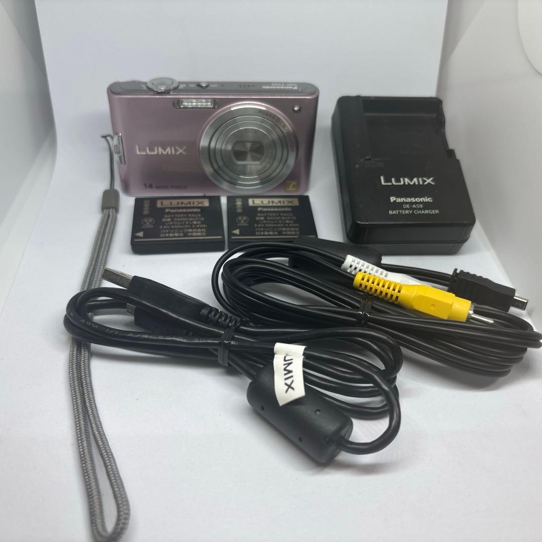 【電池2個 &ケーブル2種類付】LUMIX DMC-FX66 デジカメ