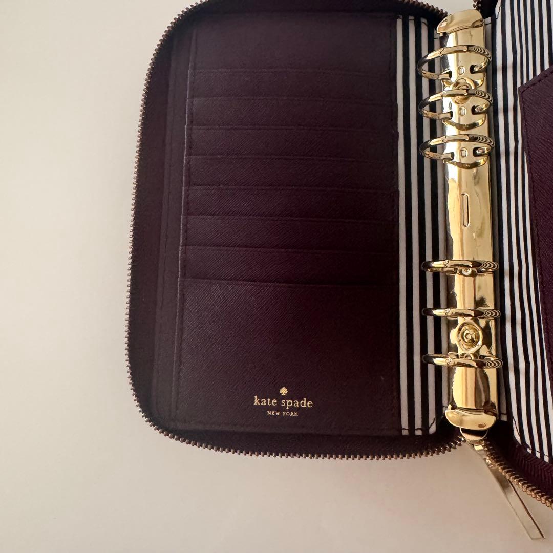ケイトスペード 手帳カバー バーガンディ