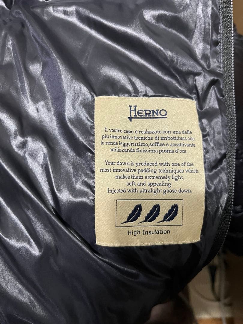 Herno ブラック ダウンジャケット
