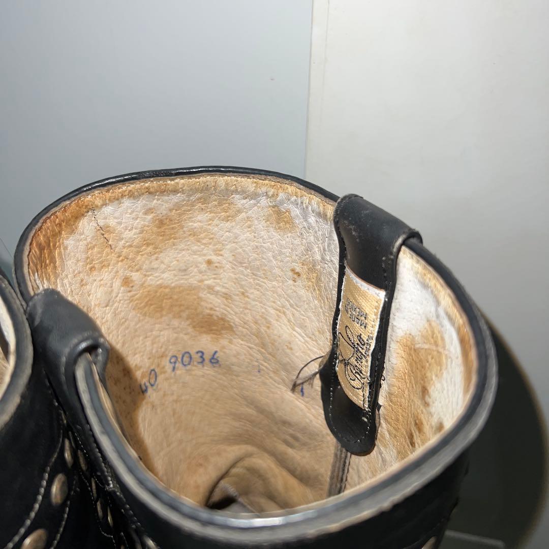 vintage スタッズ エンジニアブーツ y2k diesel yello