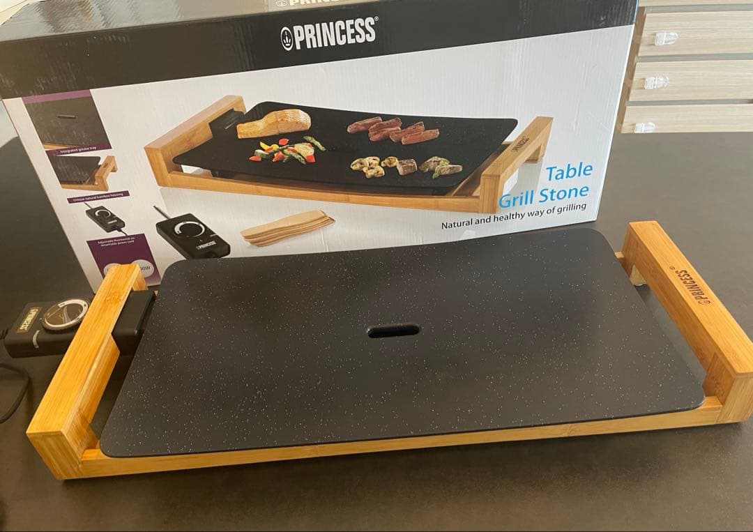 【美品】 PRINCESS Table Grill Stone / Black