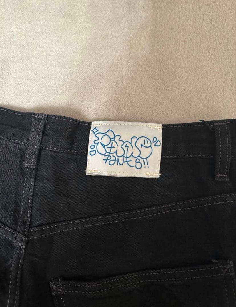 パンツ fadepants black baggy denim