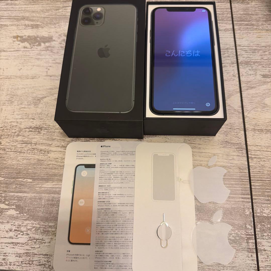 iPhone 11 Pro 512GB ミッドナイトグリーン　美品　利用制限◯