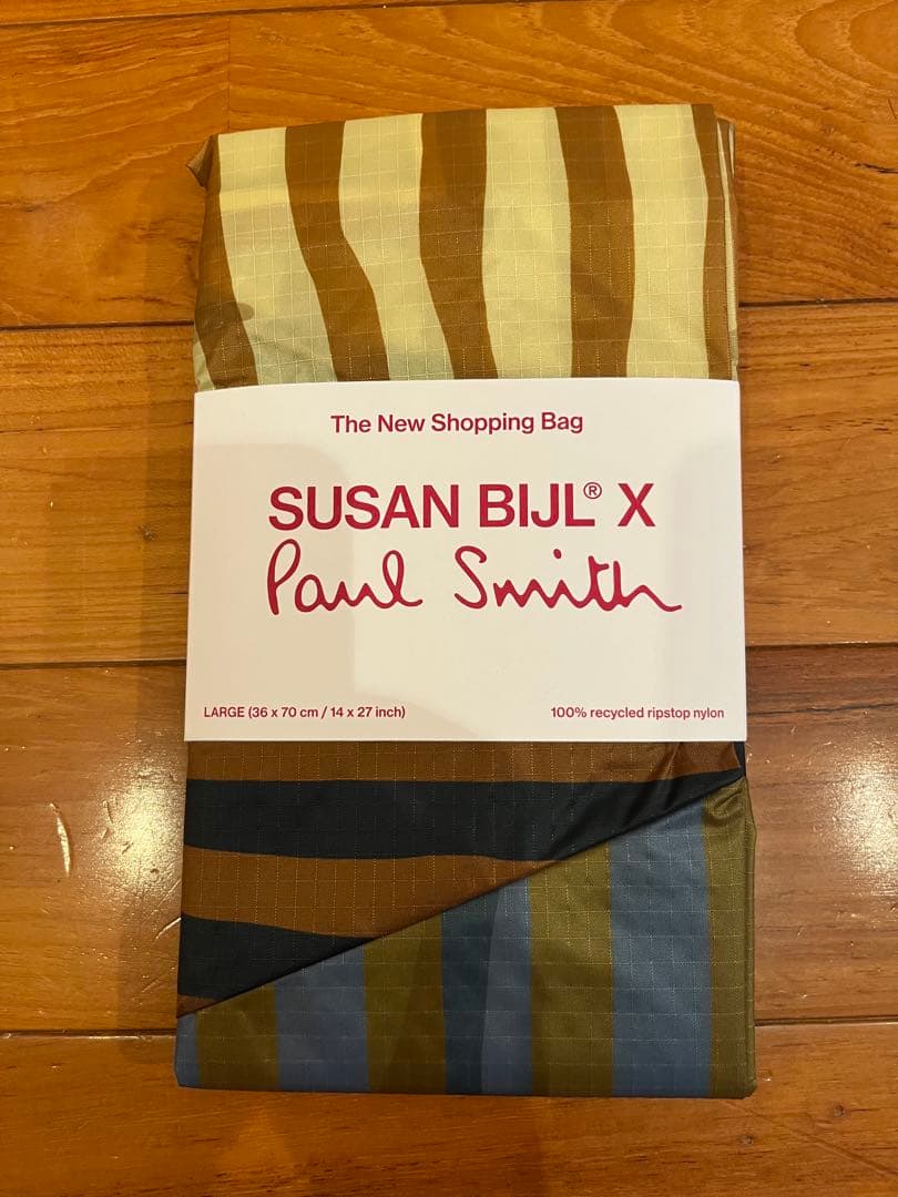 スーザンベルSusan Bijl X Paul Smith エコバッグ Ｌサイズ
