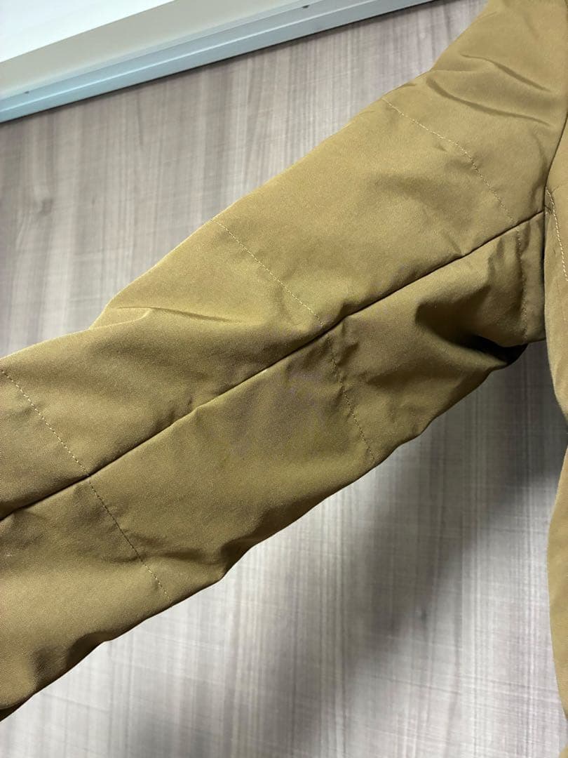 DANTON カーキ フード付き ダウンジャケット Sサイズ