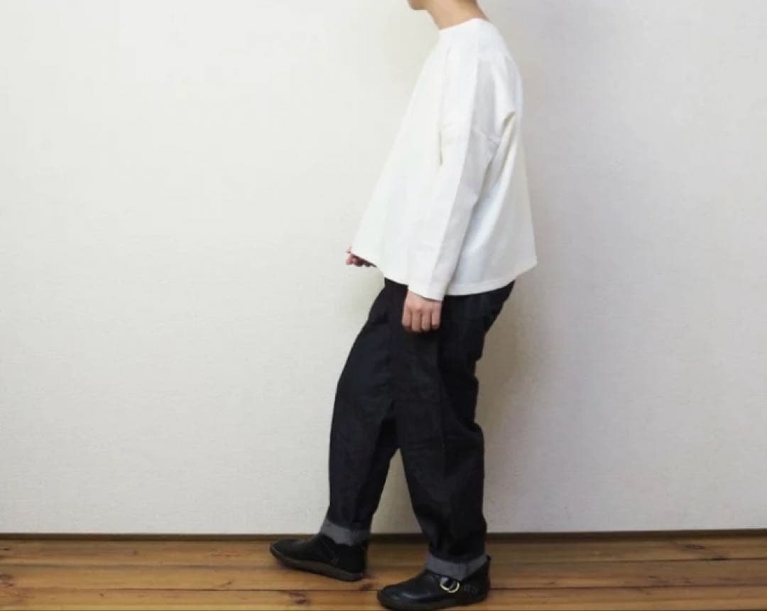 新品訳あり商品！NARU 8ozムラデニムコージーパンツ インディゴ