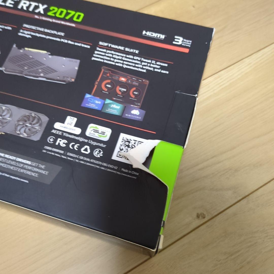 グラフィックボード・グラボ・ビデオカード ASUS DUAL RTX2070 O8G EVO V2