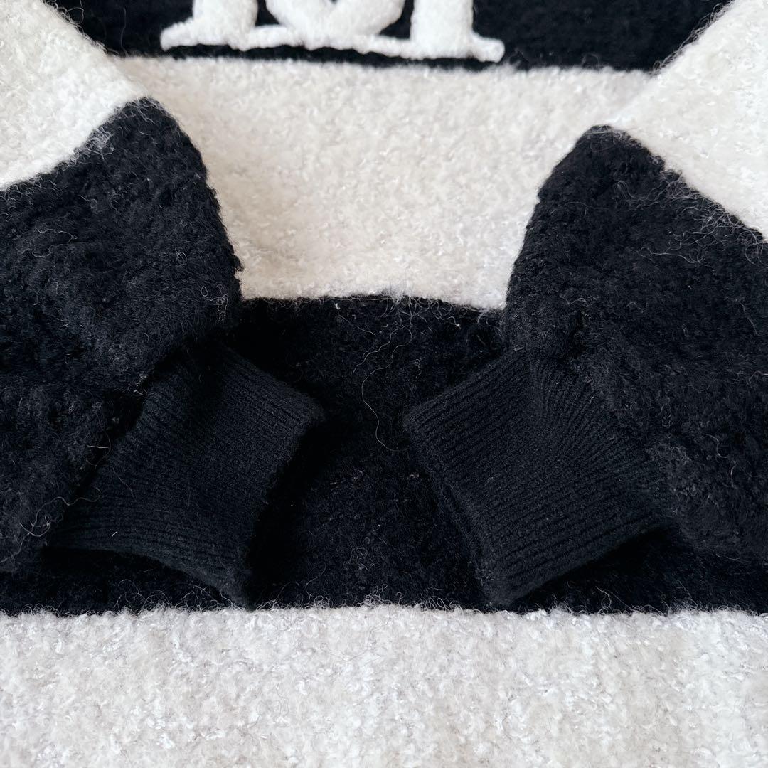 完売品✨美品✨ ダーリッチ アップリケブークレトップス ロゴ ニット