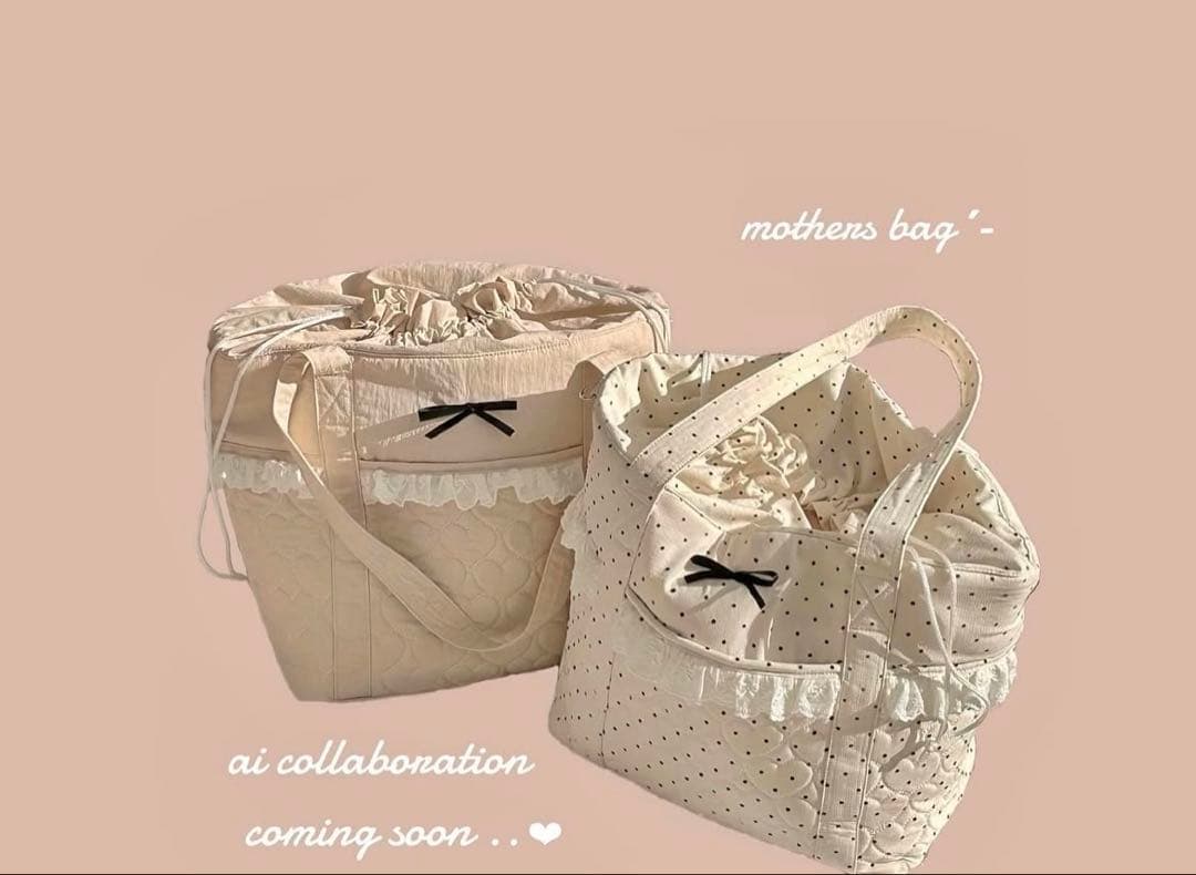 あい×CHIP CLIP ドット柄　おむつポーチ/マザーズバッグ