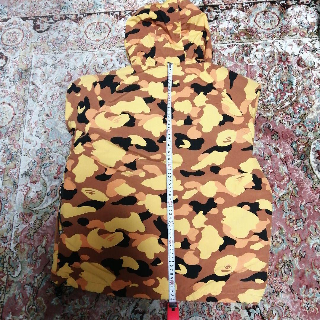 BAPE プルオーバージャケット オレンジ カモ 迷彩