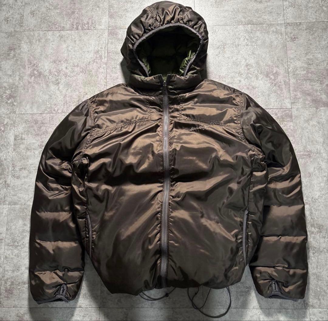 極美品00s Eddie Bauer reversible down jkt