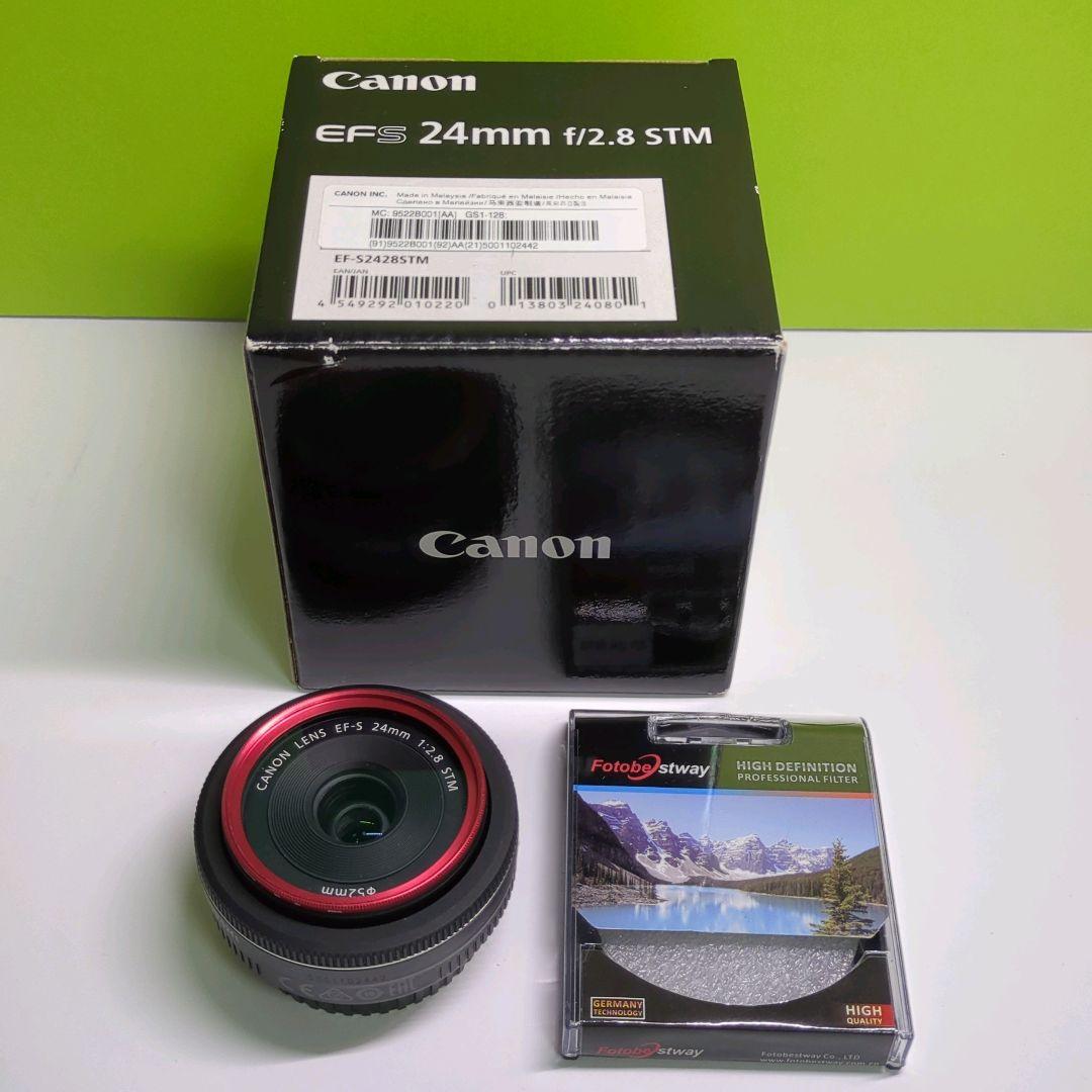 【美品】キヤノン Canon EF-S 24mm F2.8 STM 外箱あり