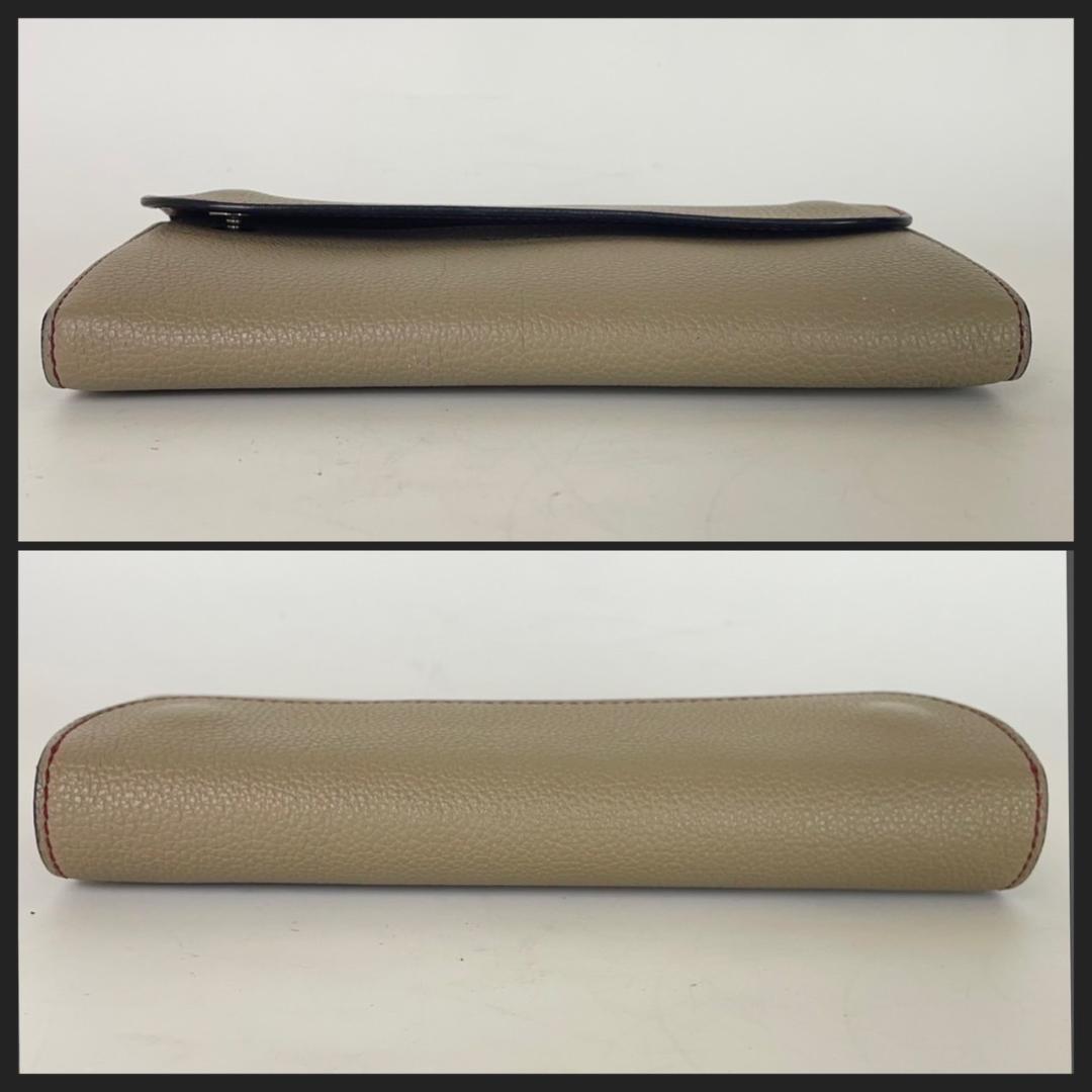 希少品 良品 ワイルドスワンズ ウェイブ シュランケンカーフ 長財布 トープ