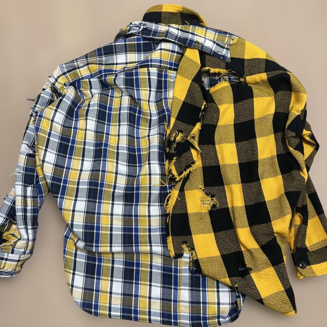 MIHARA YASUHIRO 厚手　チェック柄シャツ