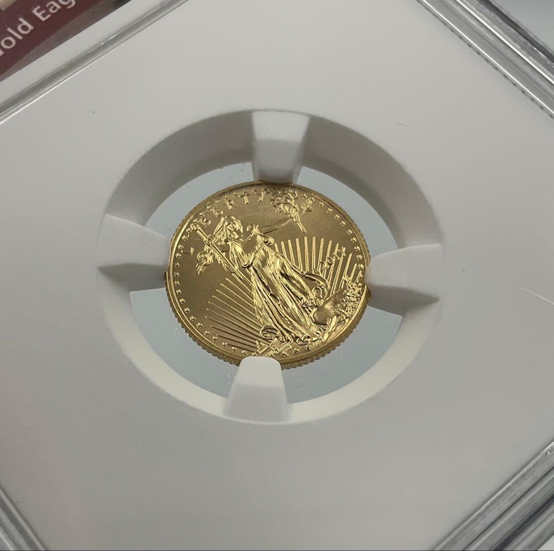 2017 米国 イーグル 金貨 5ドル 1/10oz リバティ NGC MS70