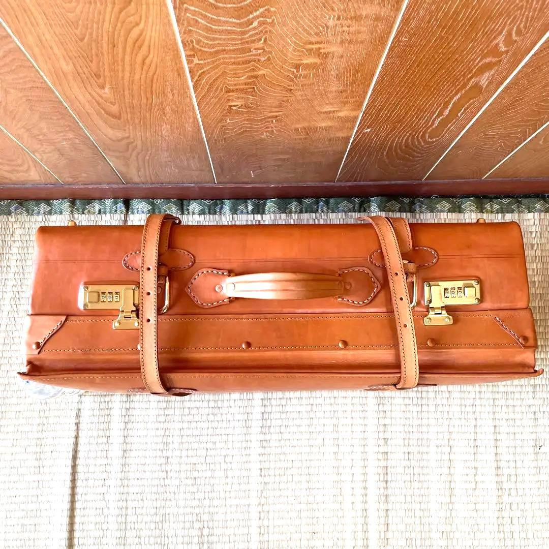 Leaves リーブス ユーラシア トランクキャリーケース 本革　ヌメ革