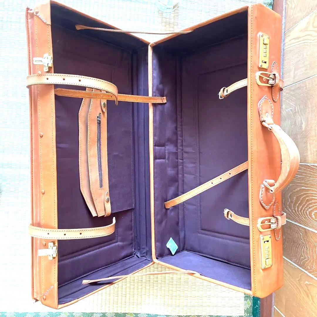 Leaves リーブス ユーラシア トランクキャリーケース 本革　ヌメ革