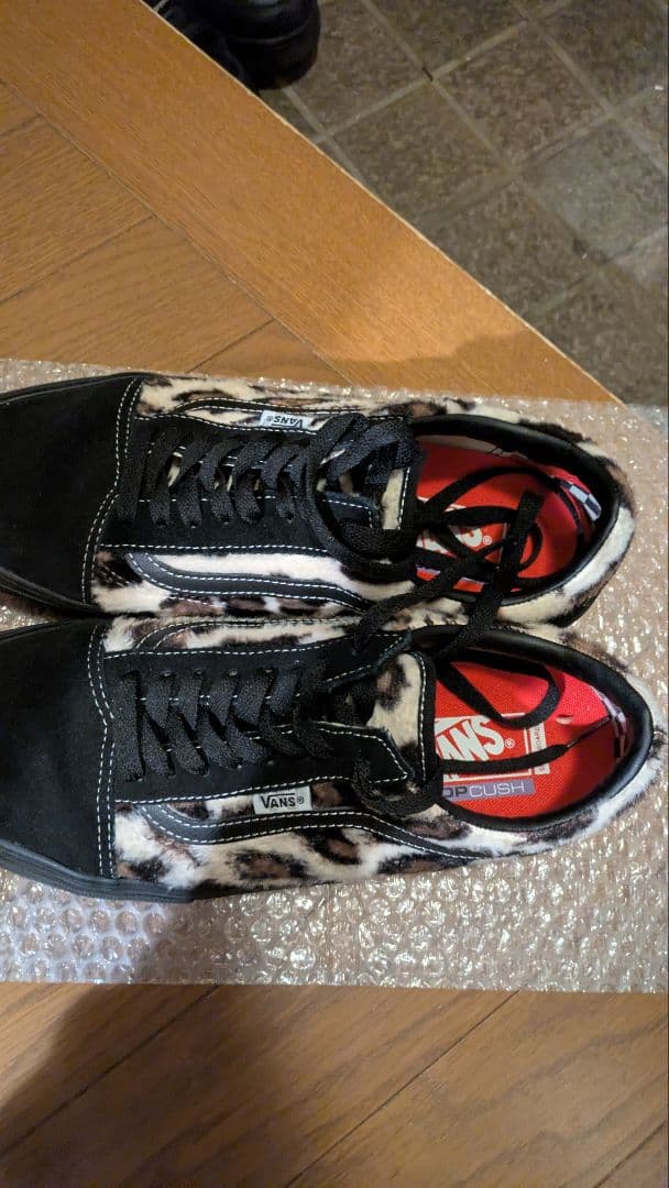 Supreme × Vans Leopard Old Skool \"Black\"