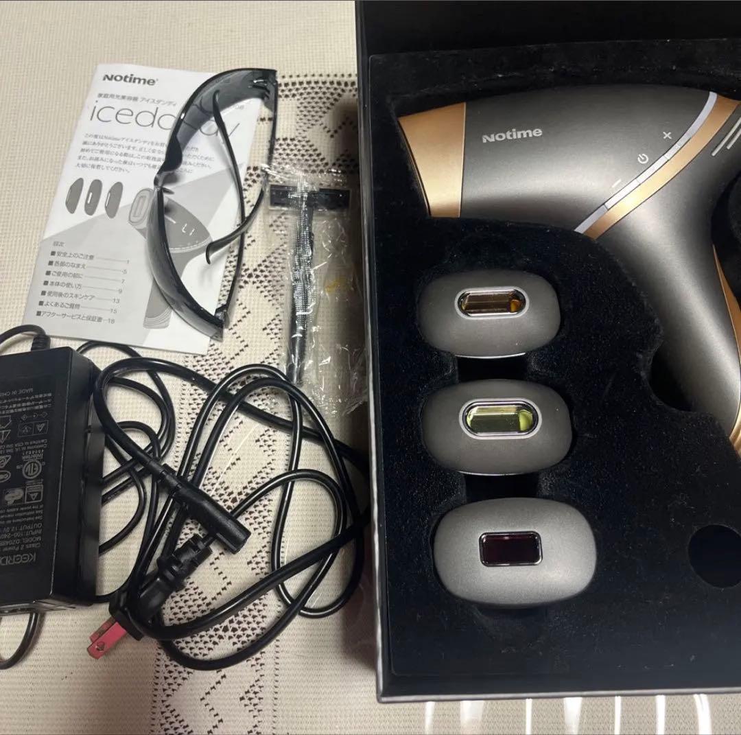 NoTime icedo 脱毛器 本体と付属品