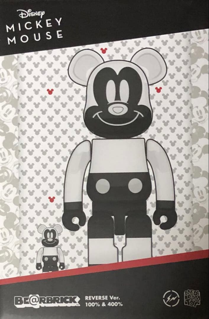 メディコムトイ　ベアブリック　フラグメントデザイン　ミッキーマウス　400%