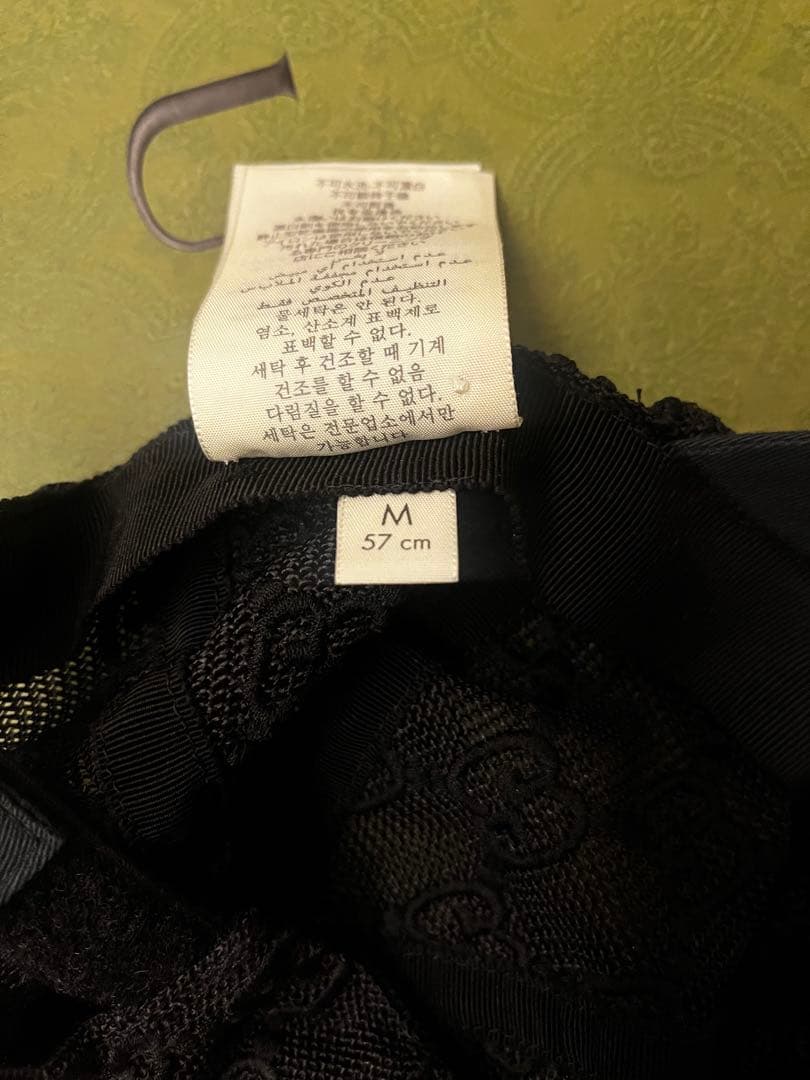 最終値下げGUCCI ブラックメッシュキャップ