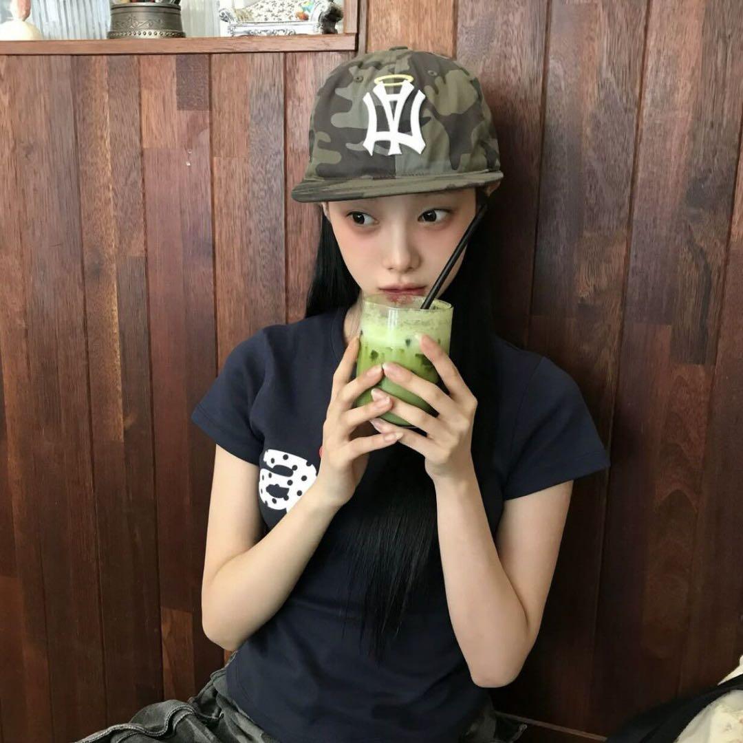 AEAE 迷彩刺繍ロゴベースボールキャップ