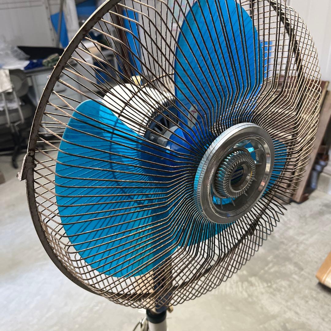 昭和レトロ ナショナル 大型業務用扇風機 動作確認済み
