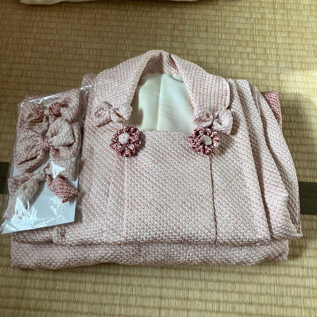 正絹　七五三　三ツ身祝い着　被布