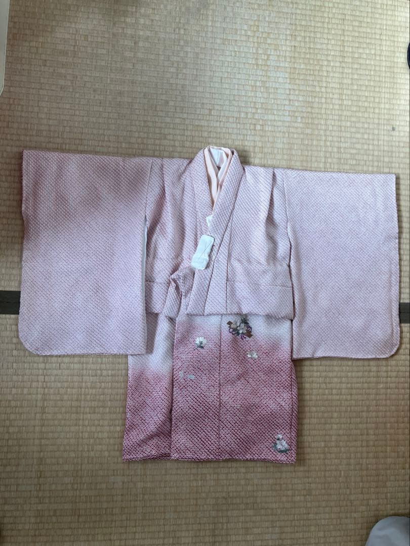 正絹　七五三　三ツ身祝い着　被布