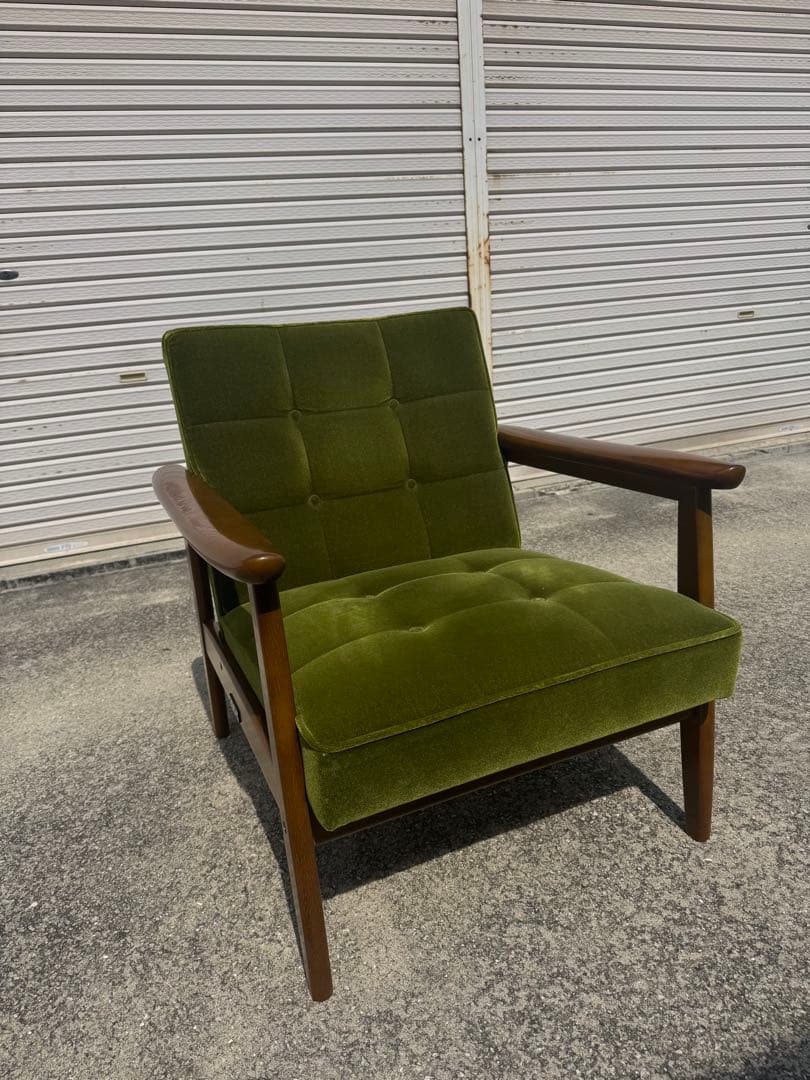 A 美品 カリモク60 kチェア 1シーター 1人掛け ソファ