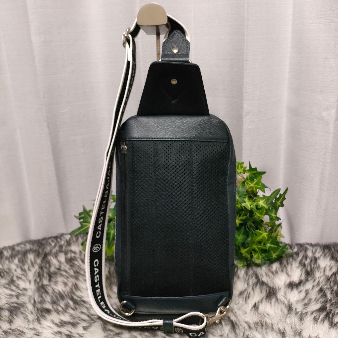カステルバジャック ボディバッグ ブラック CASTELBAJAC バッグ黒ロゴ